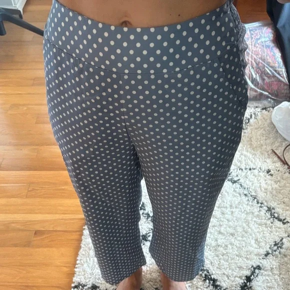 SHEIN Blue and White Polka Dot Pants - Picture 12 of 12